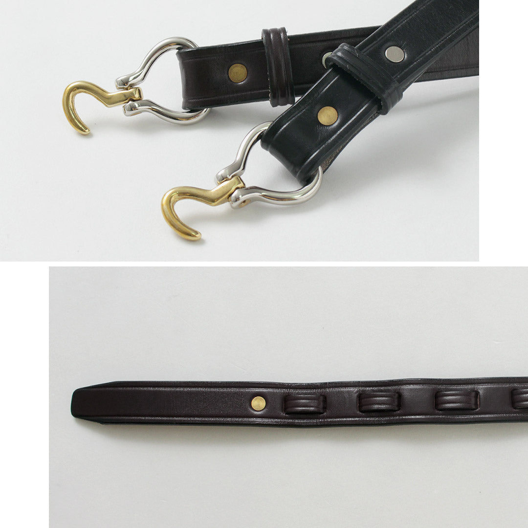 TORY LEATHER / Cinturón mini para pezuñas de 2 tonos