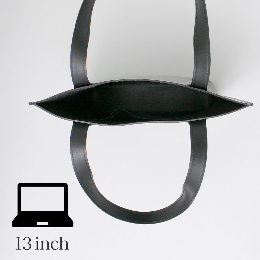 GLENROYAL / Bolso tote de cuero con brida alto