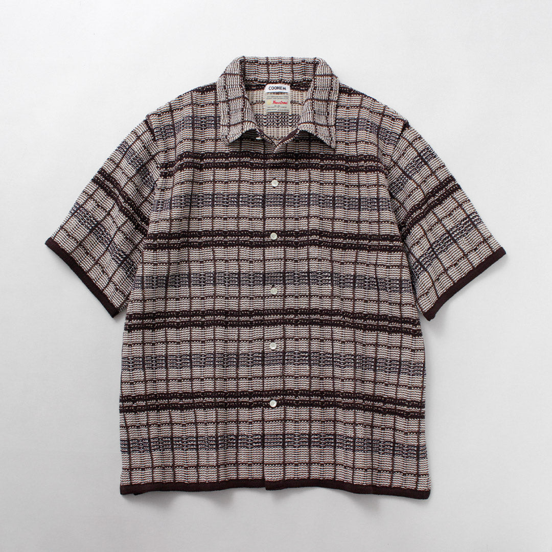 Camisa de punto de tweed a cuadros COOHEM / SUKASHI