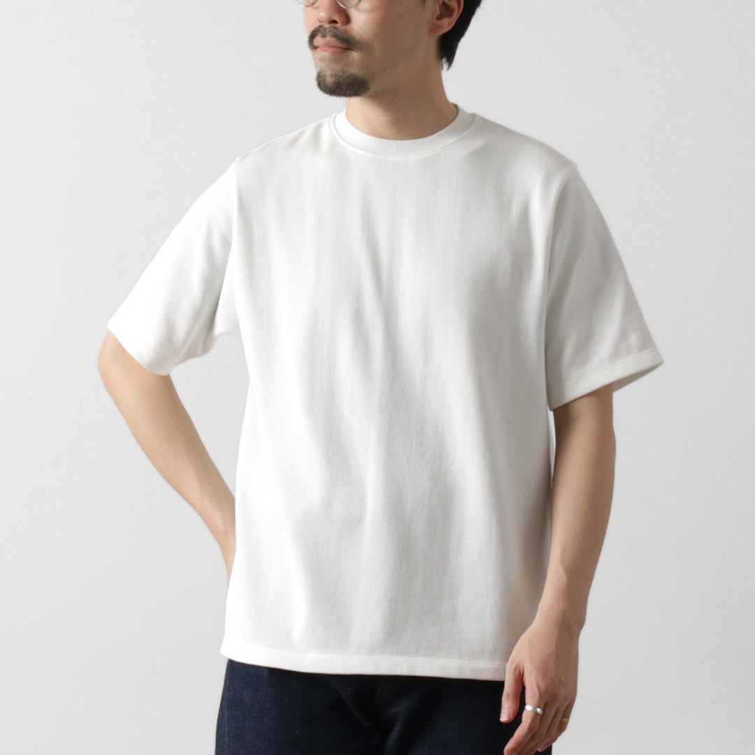 YONETOMI NEW BASIC / 硬質海島棉橫向圓體針織T卹