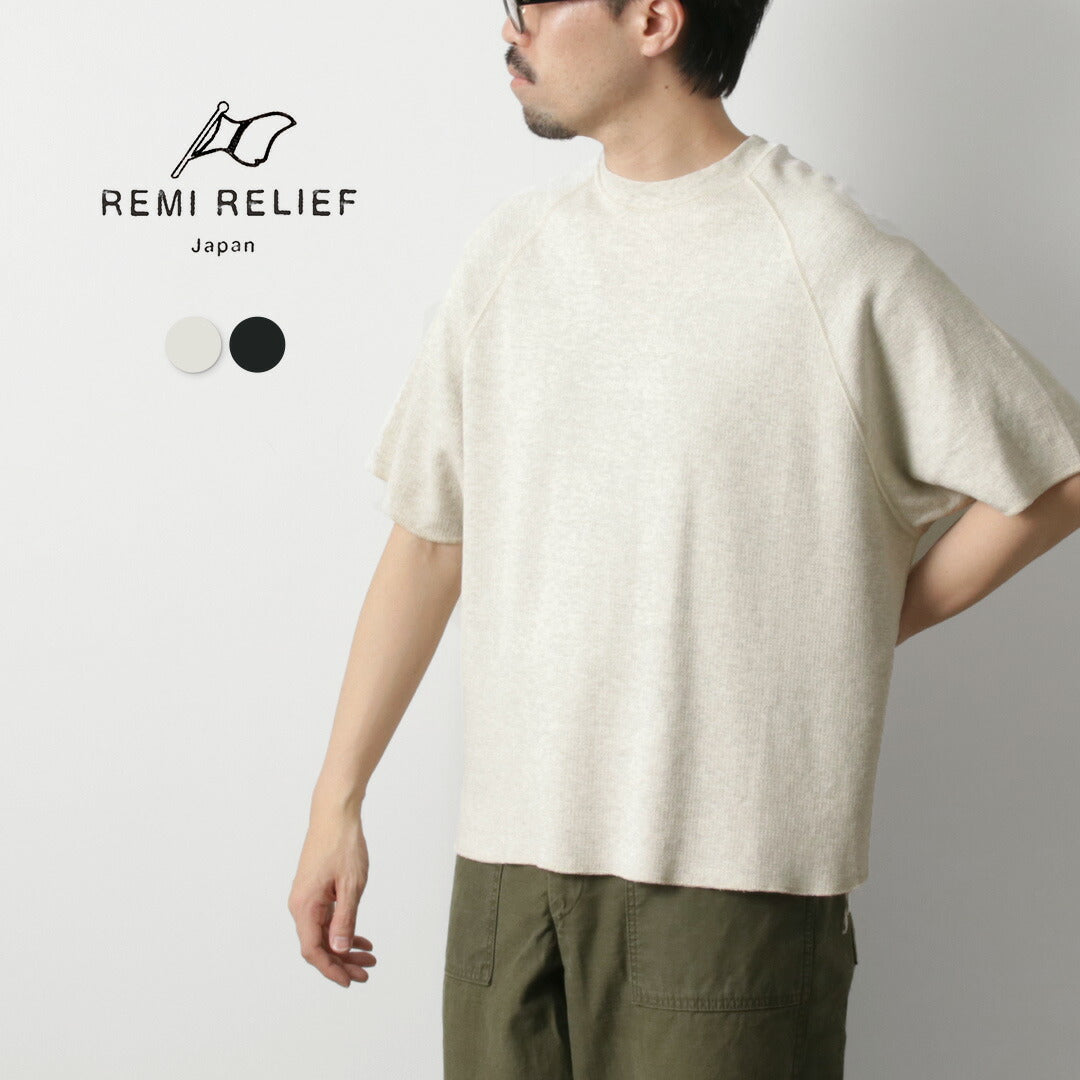 REMI RELIEF / Camiseta raglán de doble pliegue