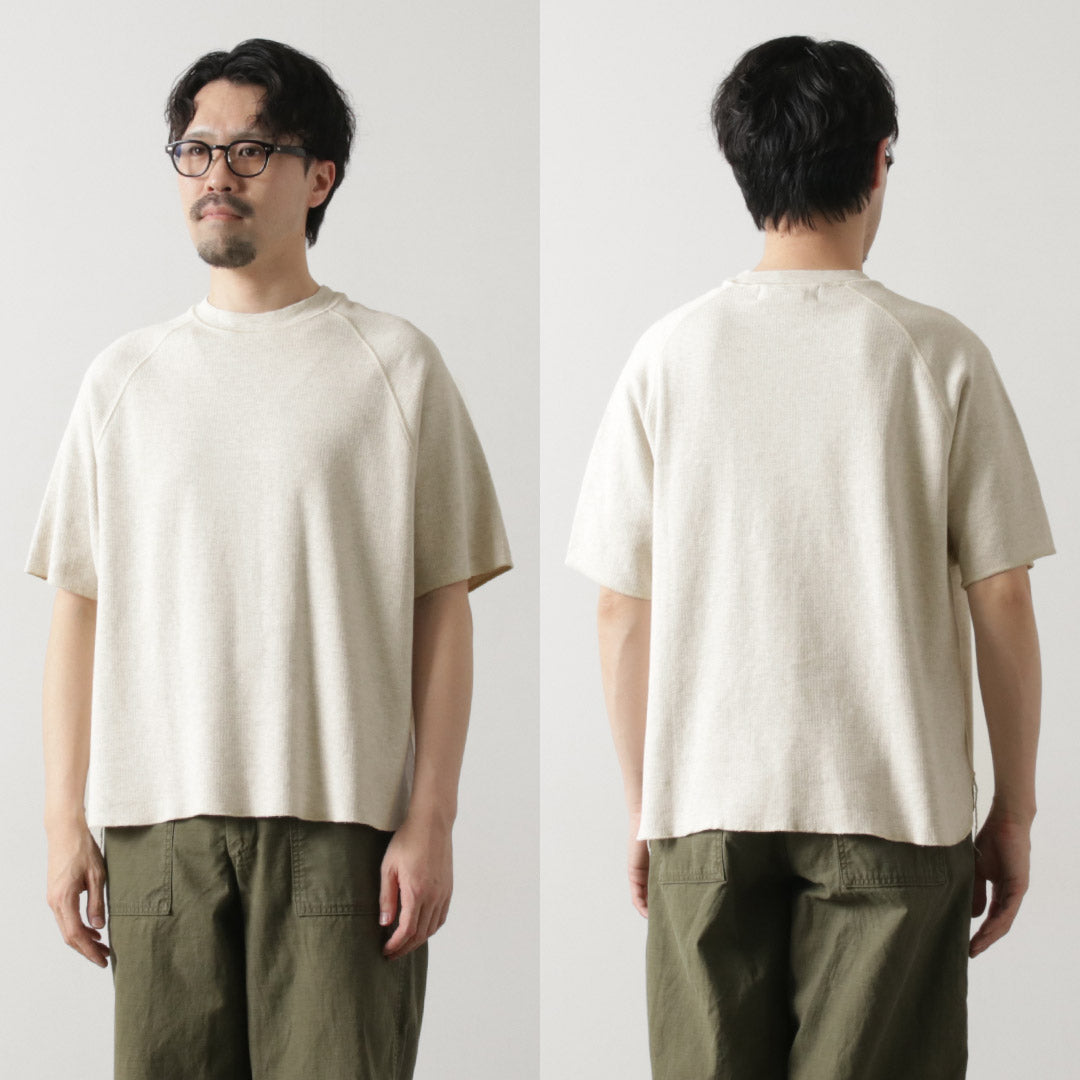 REMI RELIEF / Camiseta raglán de doble pliegue