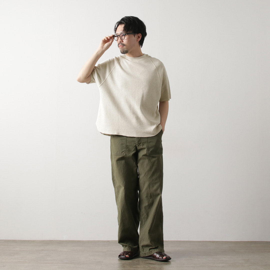 REMI RELIEF / Camiseta raglán de doble pliegue
