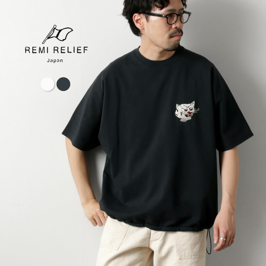 REMI RELIEF / SP 加工 Shelly 起绒短袖圆领 T 恤（老虎）