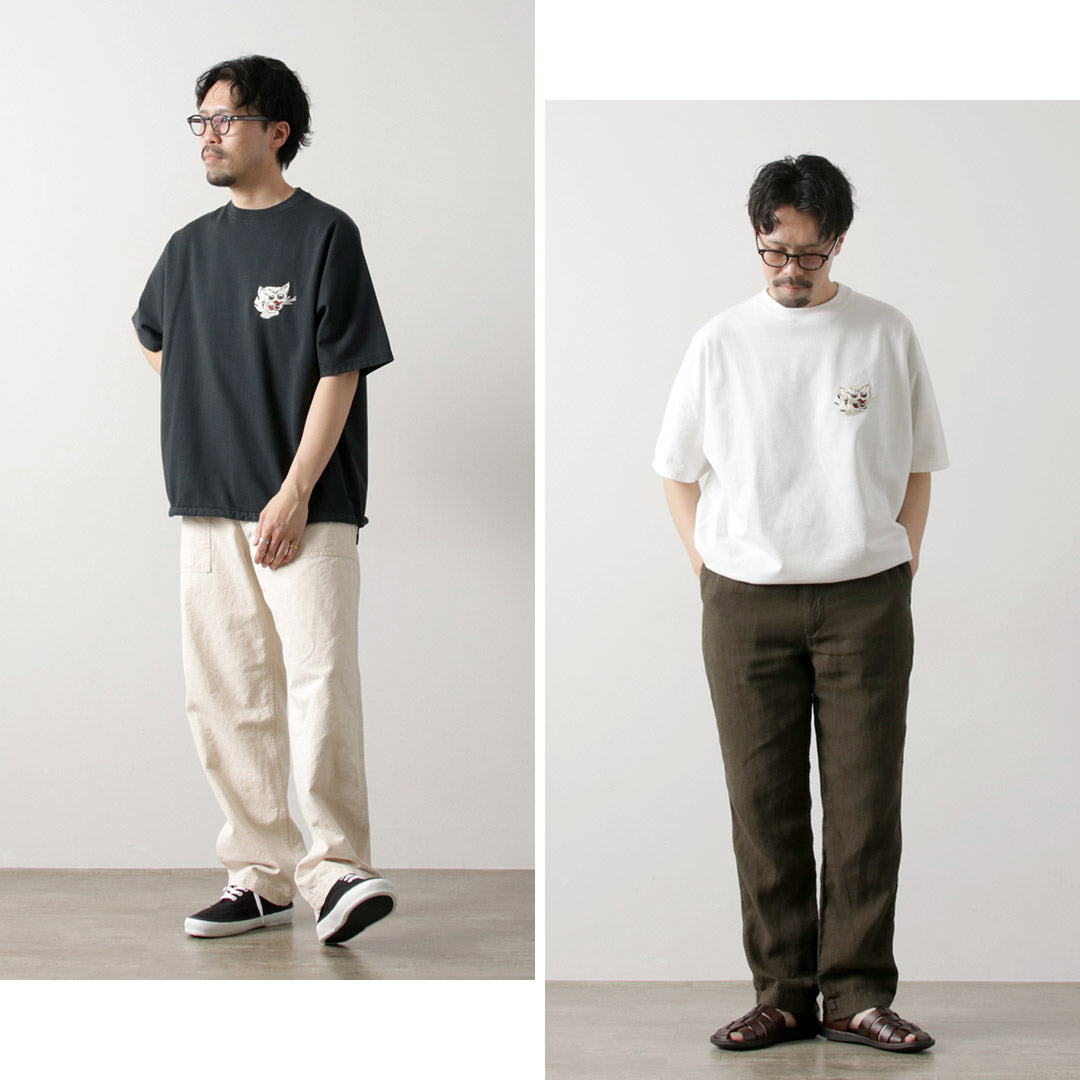 REMI RELIEF / SP 加工 Shelly 起绒短袖圆领 T 恤（老虎）