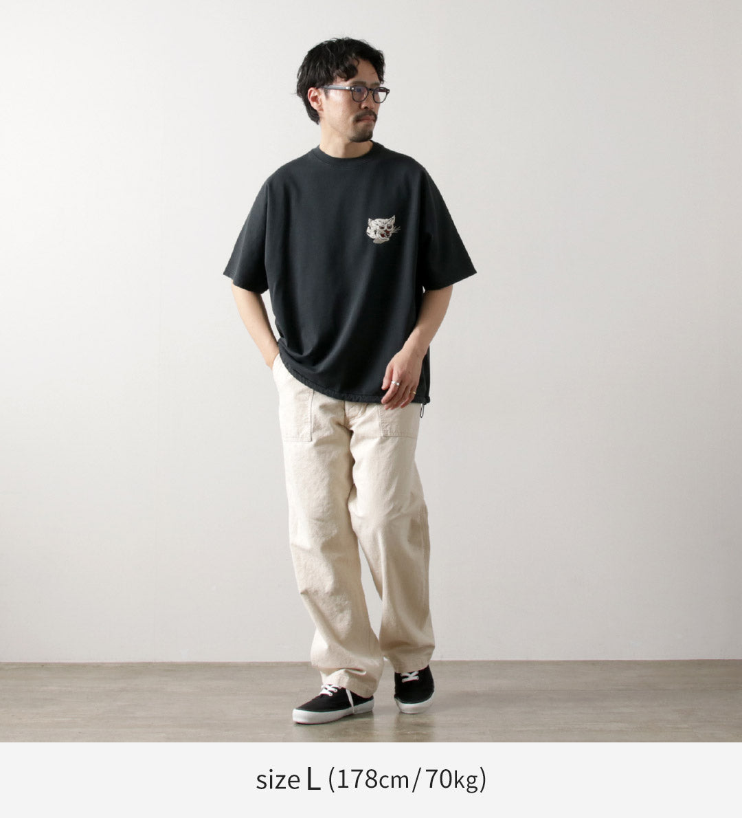 REMI RELIEF / SP 加工 Shelly 起绒短袖圆领 T 恤（老虎）