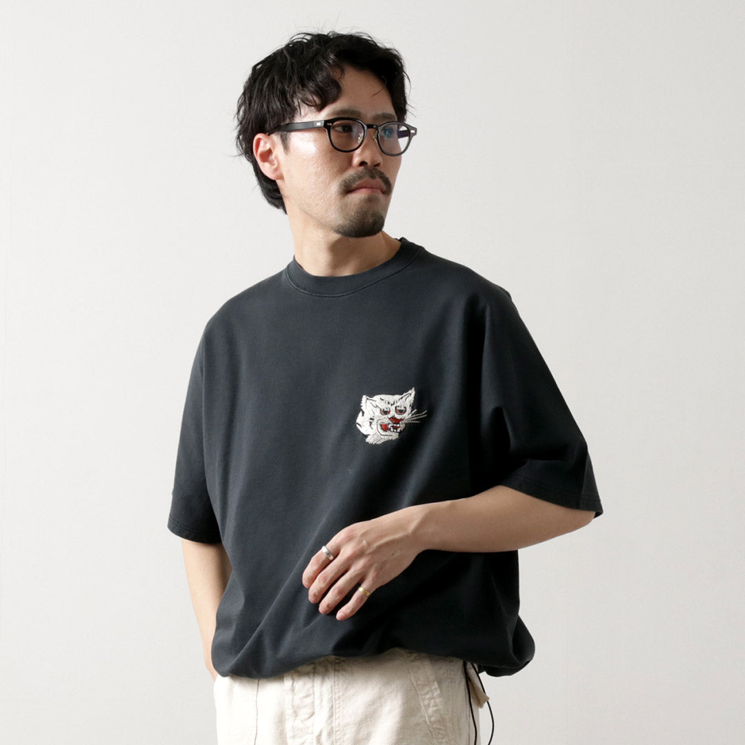 REMI RELIEF / SP 加工 Shelly 起绒短袖圆领 T 恤（老虎）