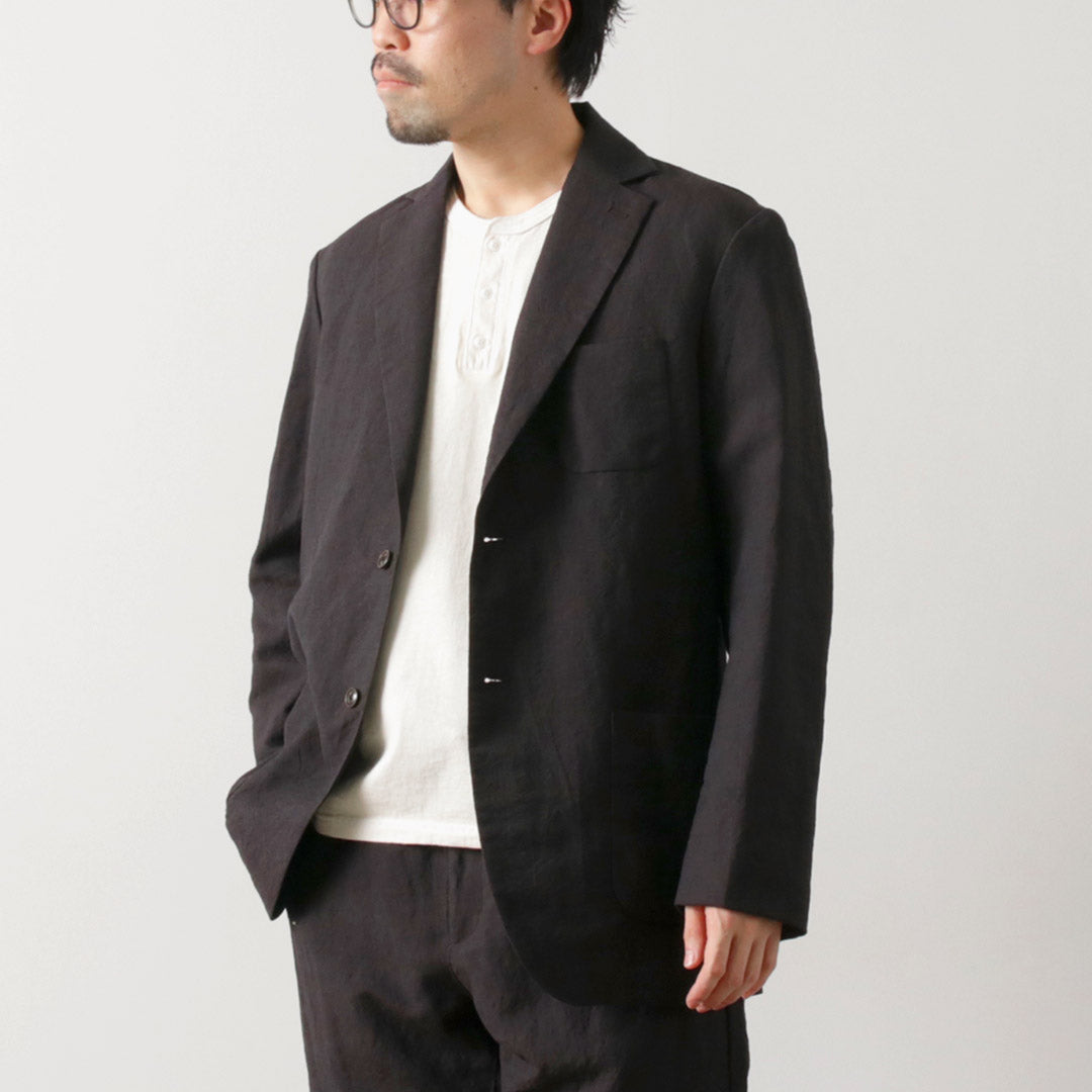 FUJITO / 亞麻羊毛熱帶 N.O.UN 2B 夾克