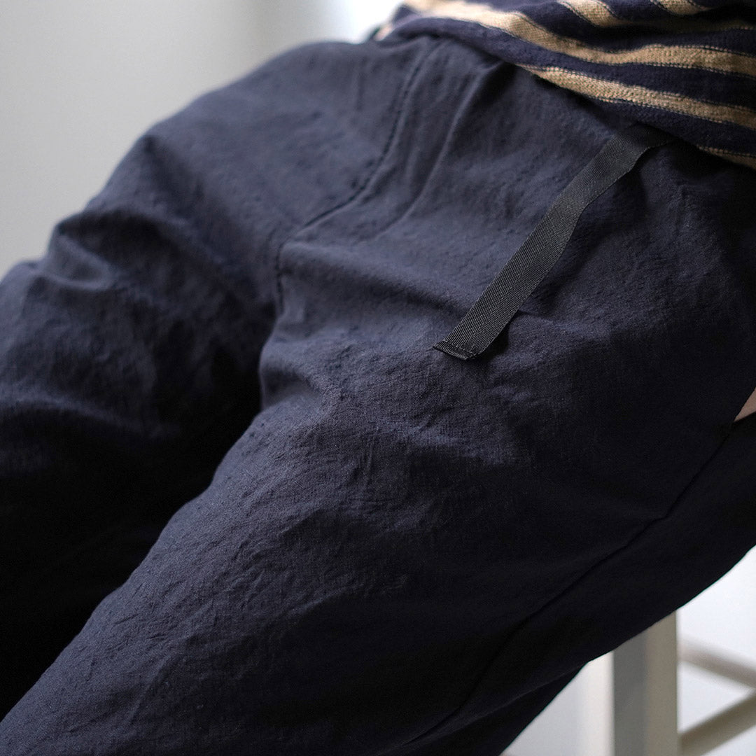 FUJITO / Linen Wool Tropical N.O.U.N Beltless Pants