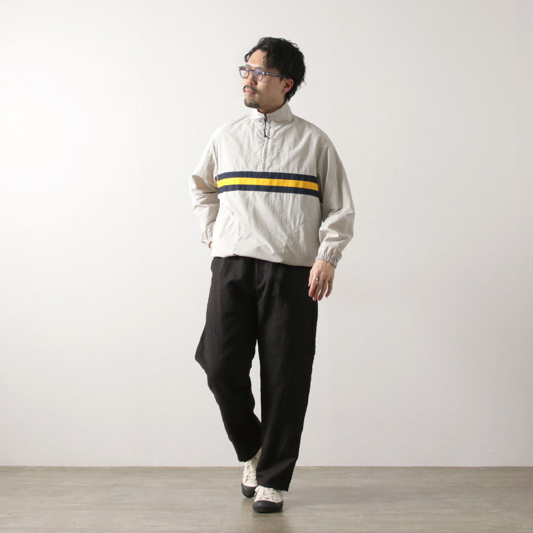 FUJITO / Linen Wool Tropical N.O.U.N Beltless Pants