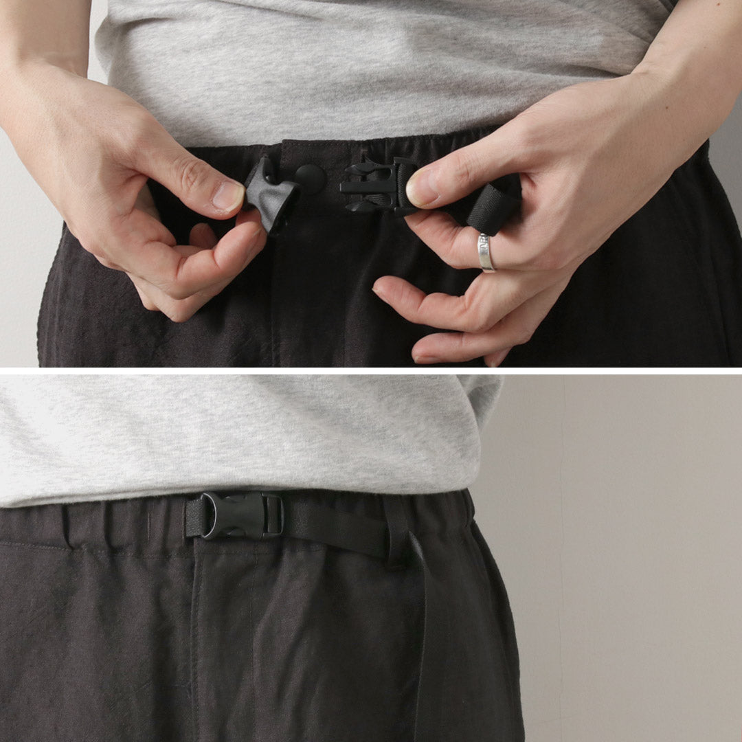 FUJITO / Linen Wool Tropical N.O.U.N Beltless Pants