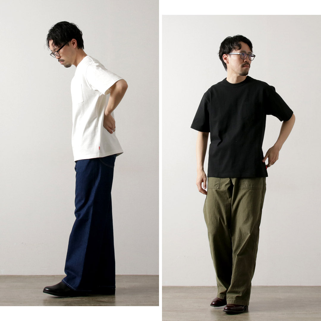 HEALTHKNIT / 最大重量 9 盎司圆领短袖口袋 T 恤