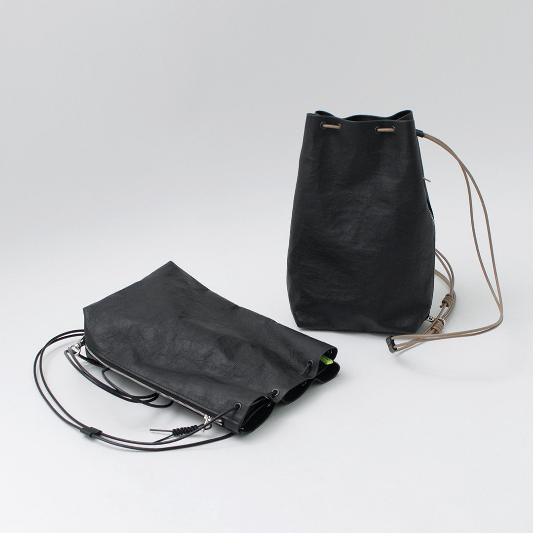SENTI / Dyneema 皮革抽繩包 L
