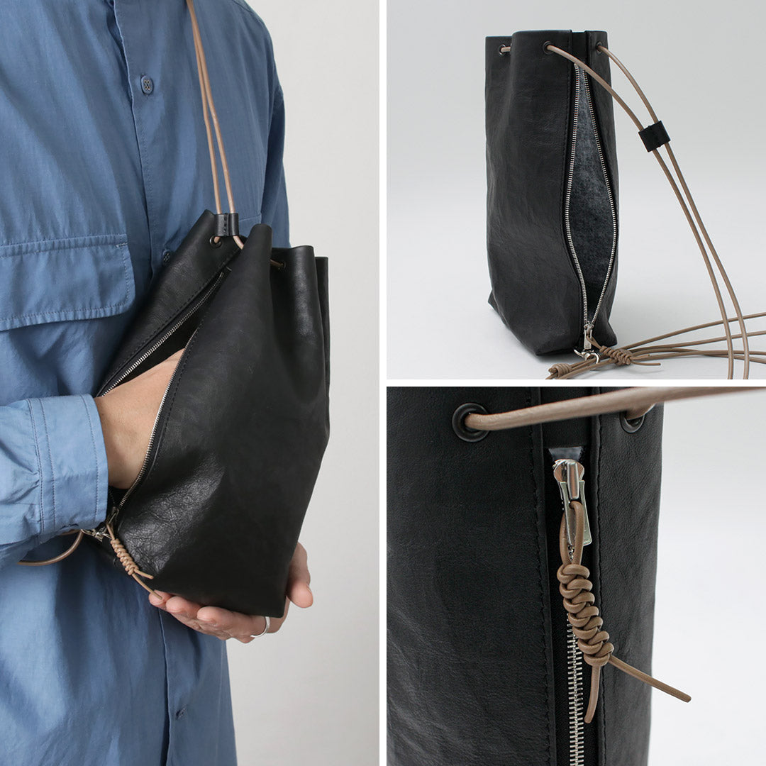 SENTI / Dyneema 皮革抽繩包 L
