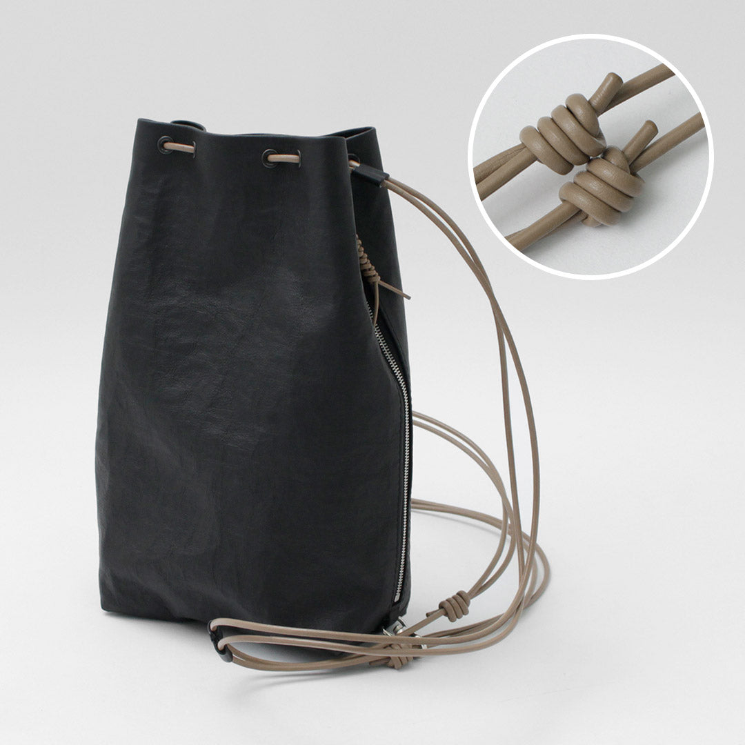 SENTI / Dyneema 皮革抽繩包 L