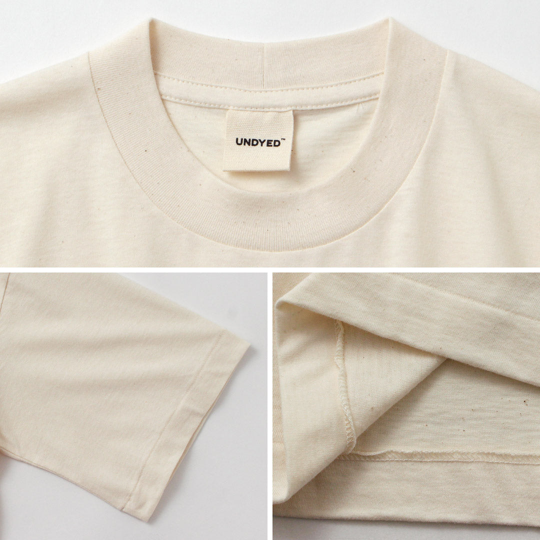 UNDYED / 언블리치 오가닉 코튼 티셔츠