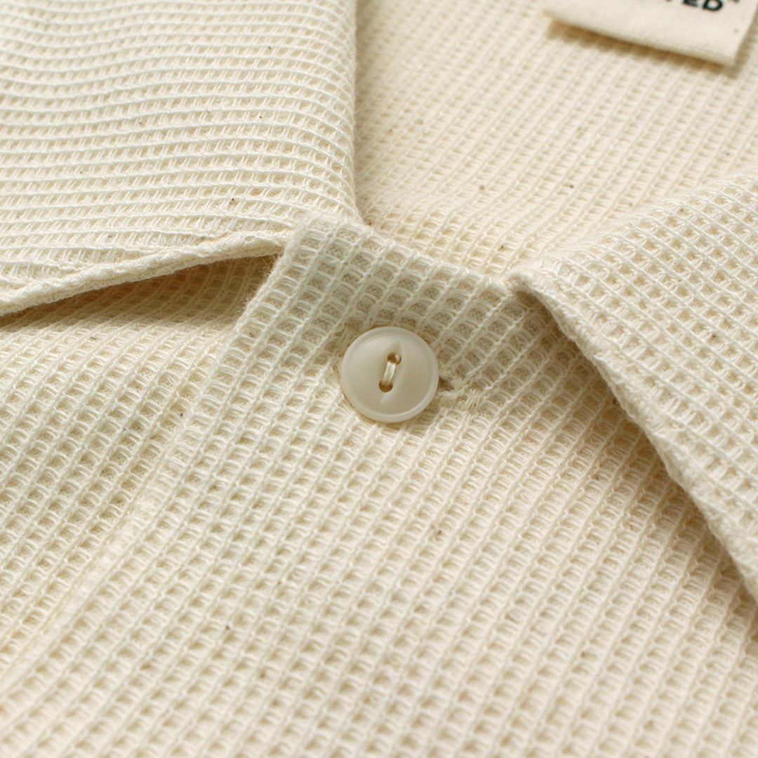 UNDYED / 무염색 오가닉 코튼 와플 반팔 셔츠