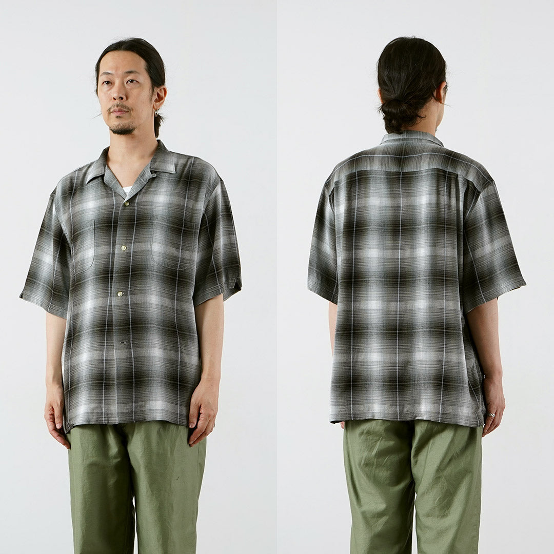 TOWNCRAFT / 60 年代漸變人造絲環領襯衫
