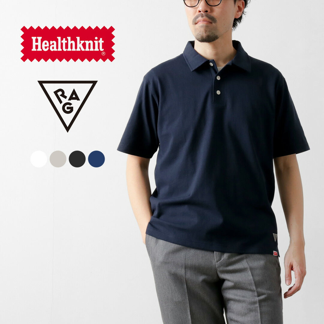 HEALTHKNIT / RAG 合作短袖 Polo 衫開口乾爽針織衫