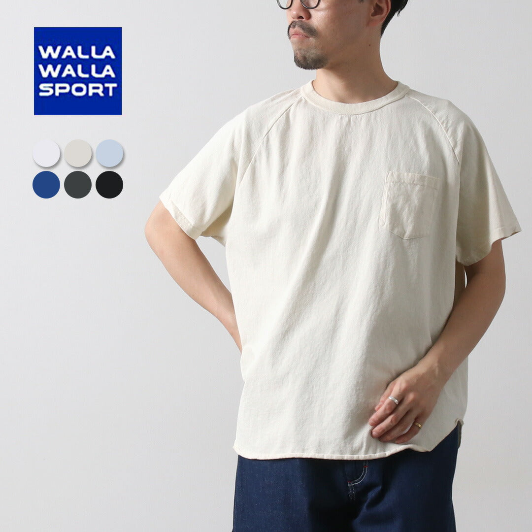 WALLA WALLA SPORT / 短袖口袋棒球T恤