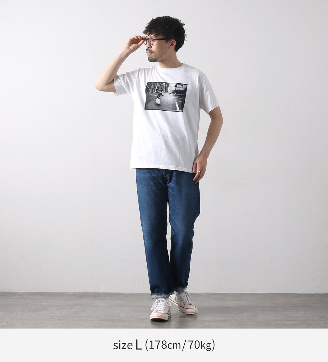 BON SUR / Skater Manhattan Photo T-Shirt
