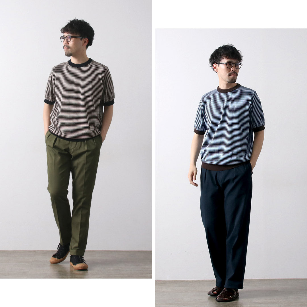 RINASCENTE / 混合條紋針織 T 卹