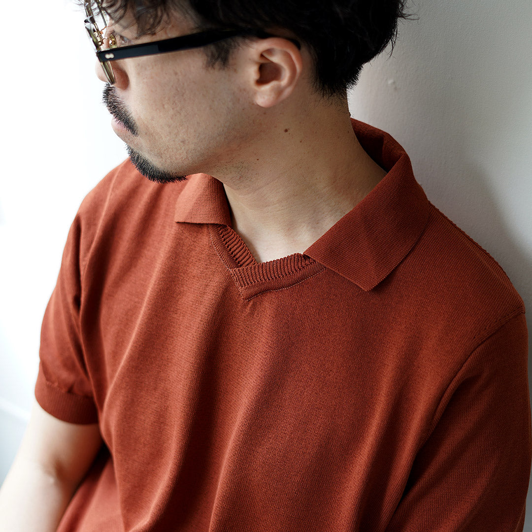 RINASCENTE / 混合針織船長 Polo 衫