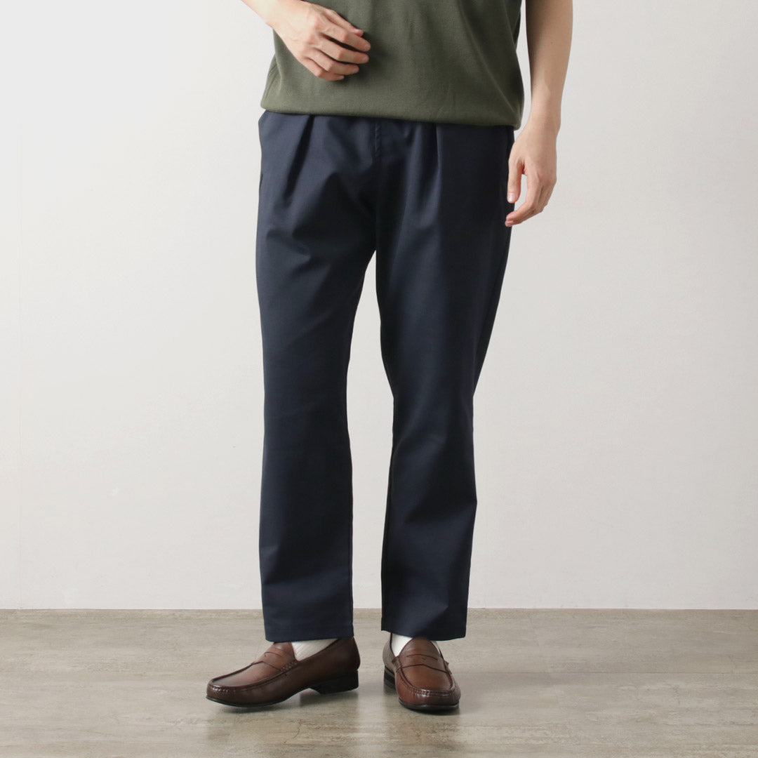 RE MADE IN TOKYO JAPAN / Ramie Solotex Twill Tuck Pants