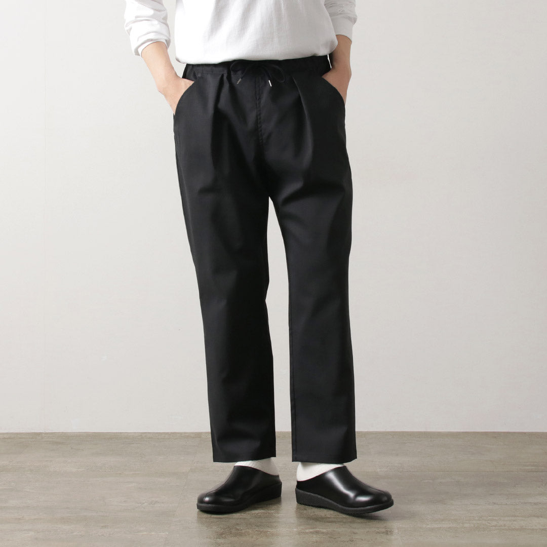 RE MADE IN TOKYO JAPAN / Ramie Solotex Twill Tuck Pants