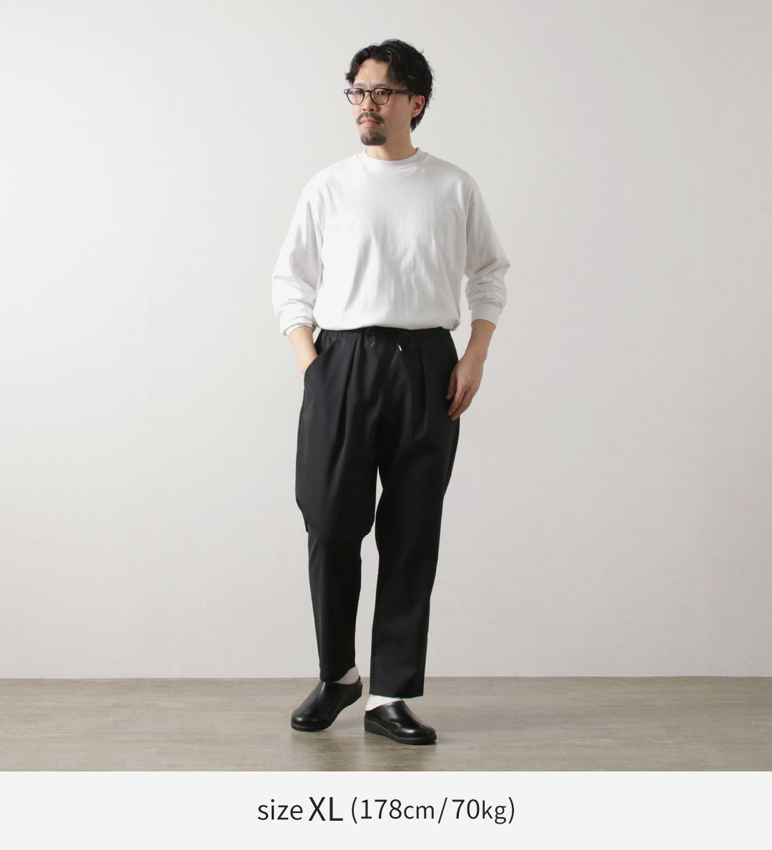 RE MADE IN TOKYO JAPAN / Ramie Solotex Twill Tuck Pants