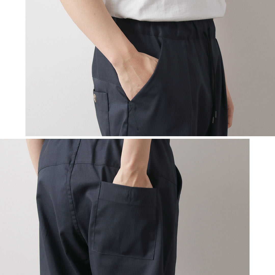 RE MADE IN TOKYO JAPAN / Ramie Solotex Twill Tuck Pants