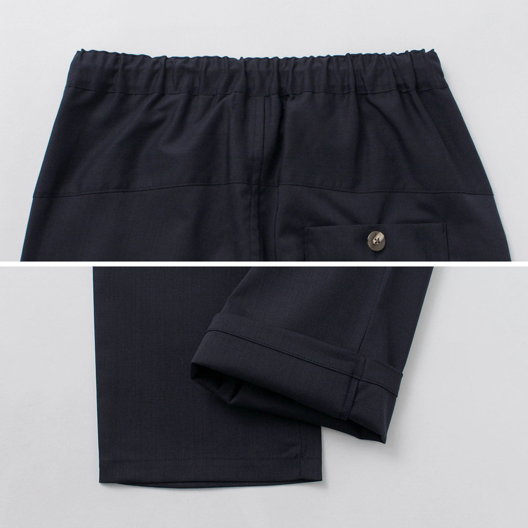 RE MADE IN TOKYO JAPAN / Ramie Solotex Twill Tuck Pants