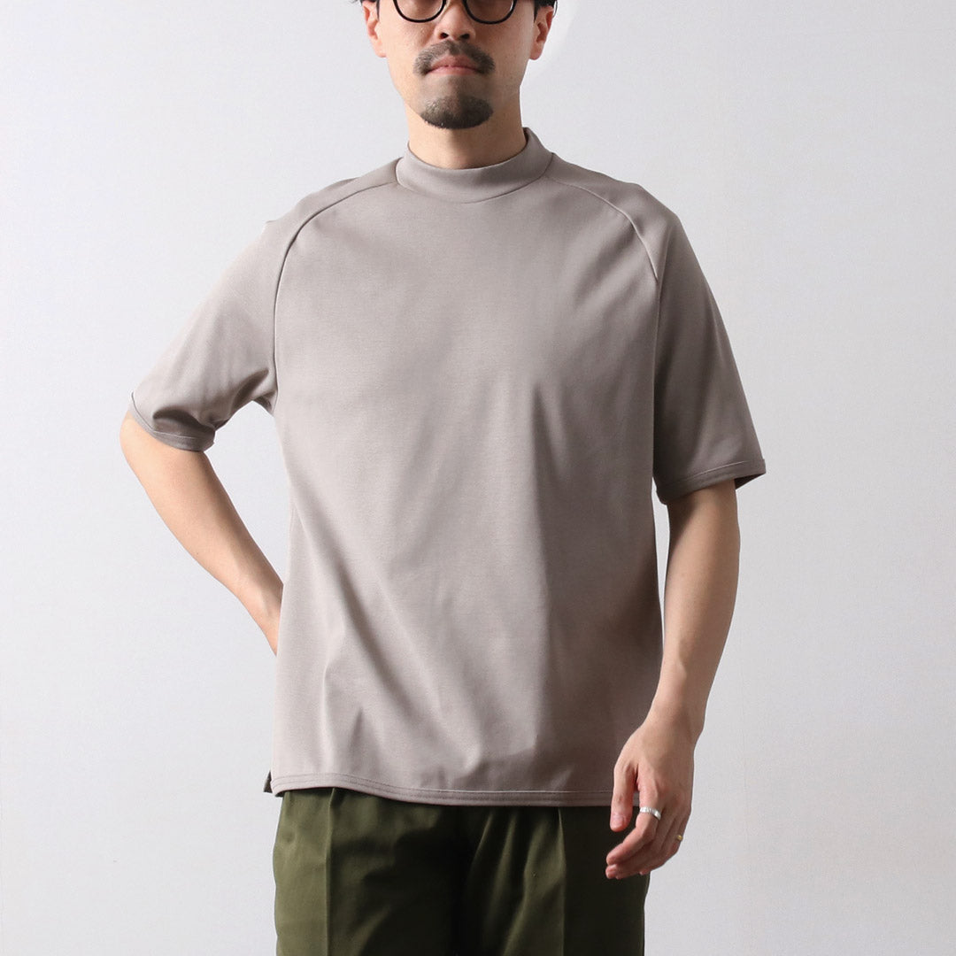 RE MADE IN TOKYO JAPAN / T-shirt à manches mi-longues à col montant intérieur parfait