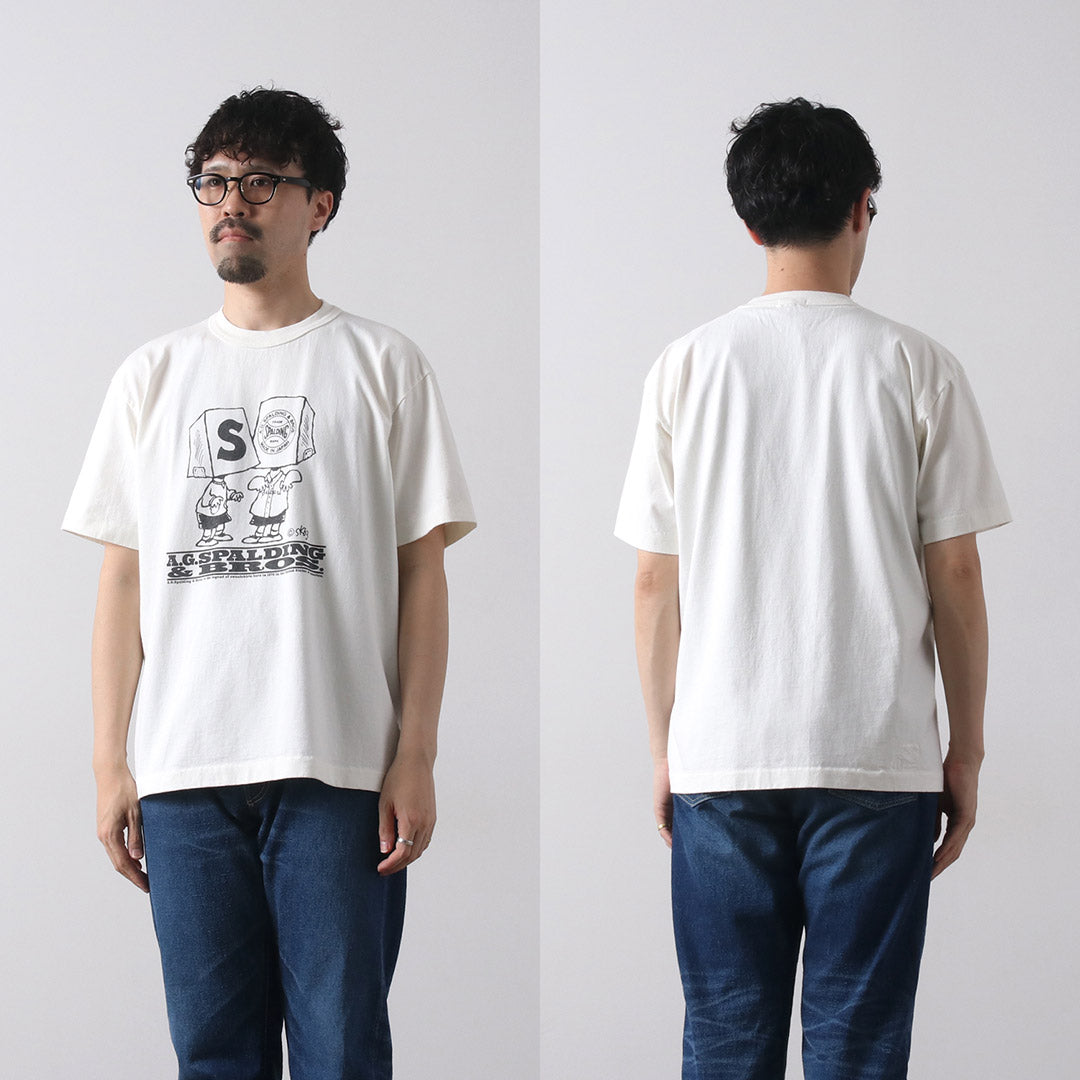A.G.SPALDING & BROS / 素描本印花 T 恤