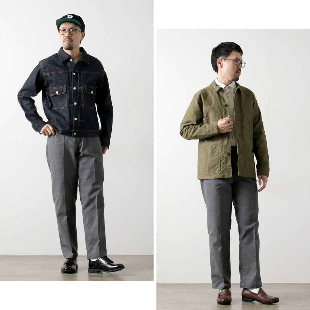 FOB FACTORY / F0538 STA-PREST Pantalón ancho
