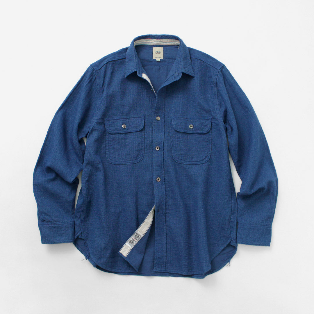 FOB FACTORY / F3507 Camisa de trabajo de gasa índigo