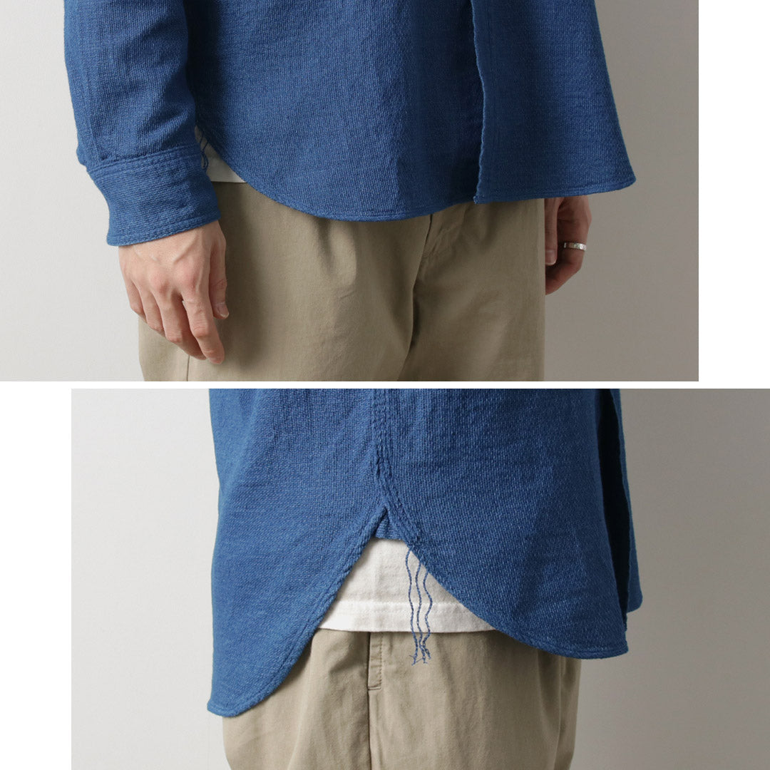 FOB FACTORY / F3507 Camisa de trabajo de gasa índigo
