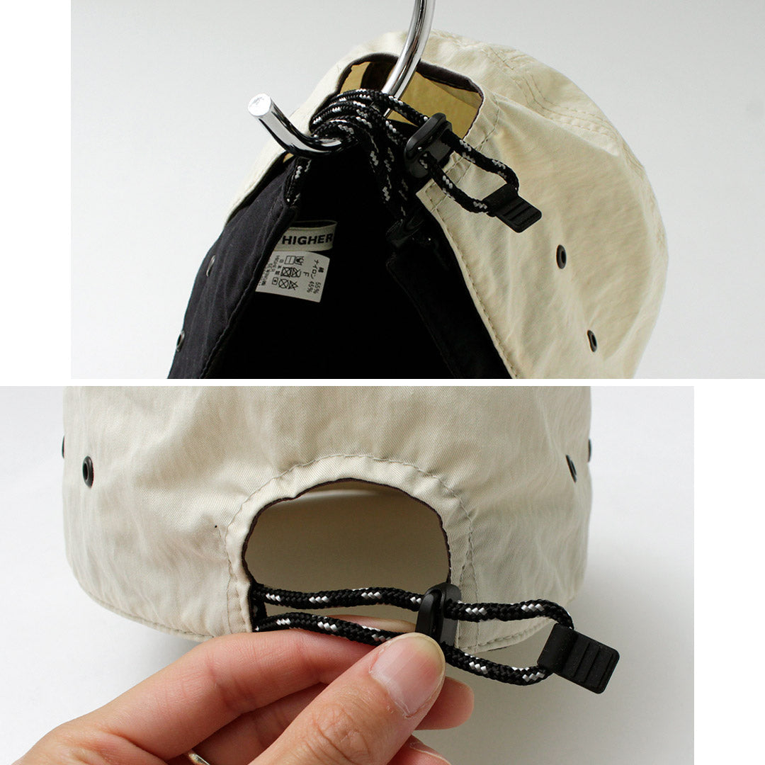 HIGHER / Gorra activa de sarga de alta densidad de nailon y algodón