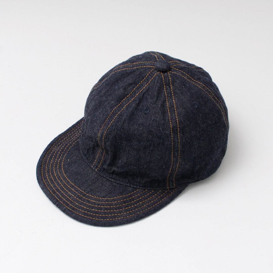 Gorra de ala larga de mezclilla de orillo SUPERIOR / 10 oz