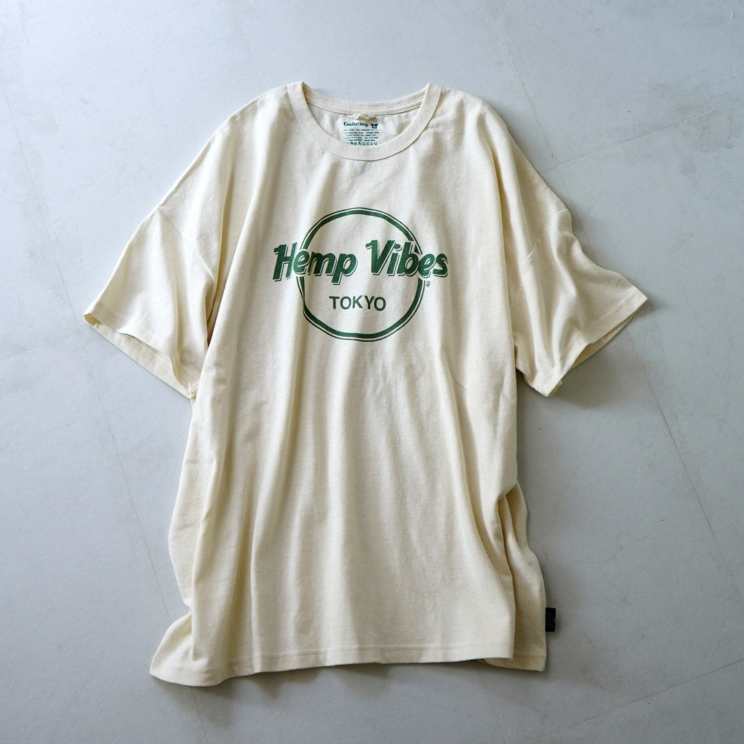 GOHEMP / Hemp Vibes 印花基本款宽幅 T 恤