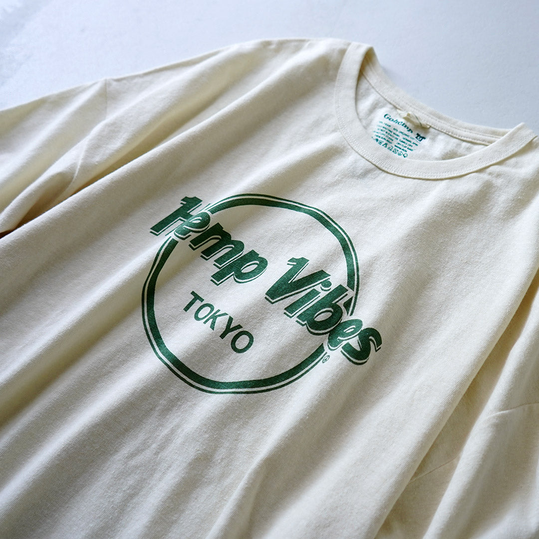GOHEMP / Hemp Vibes 印花基本款宽幅 T 恤