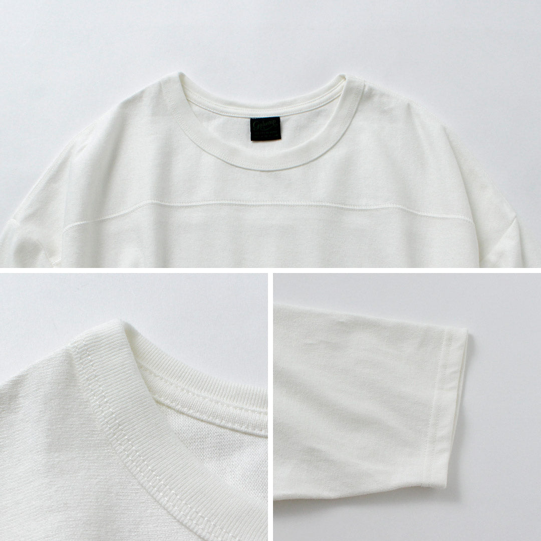 GOHEMP / T-shirt de football large et lourd de 10 oz