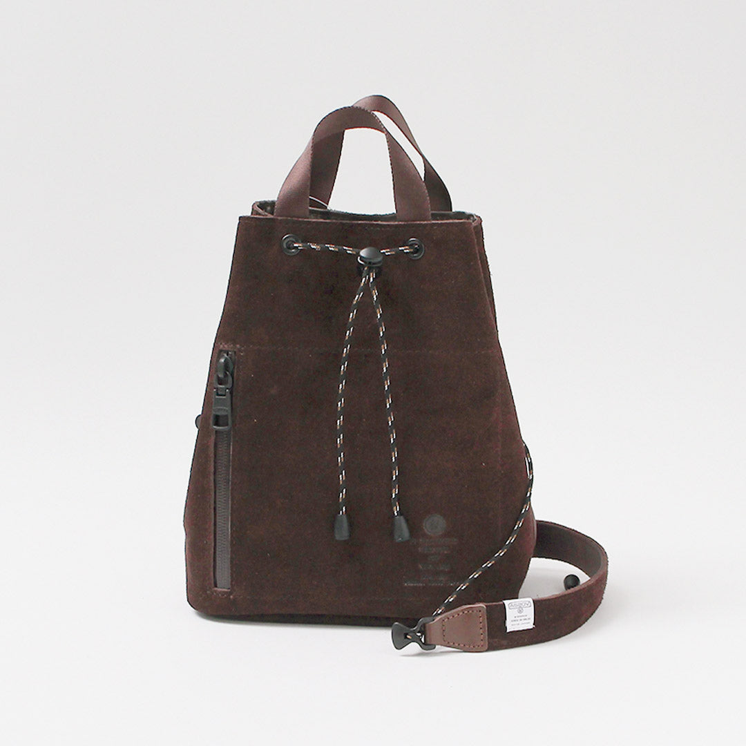AS2OV / Water-Repellent Suede Drawstring Bag