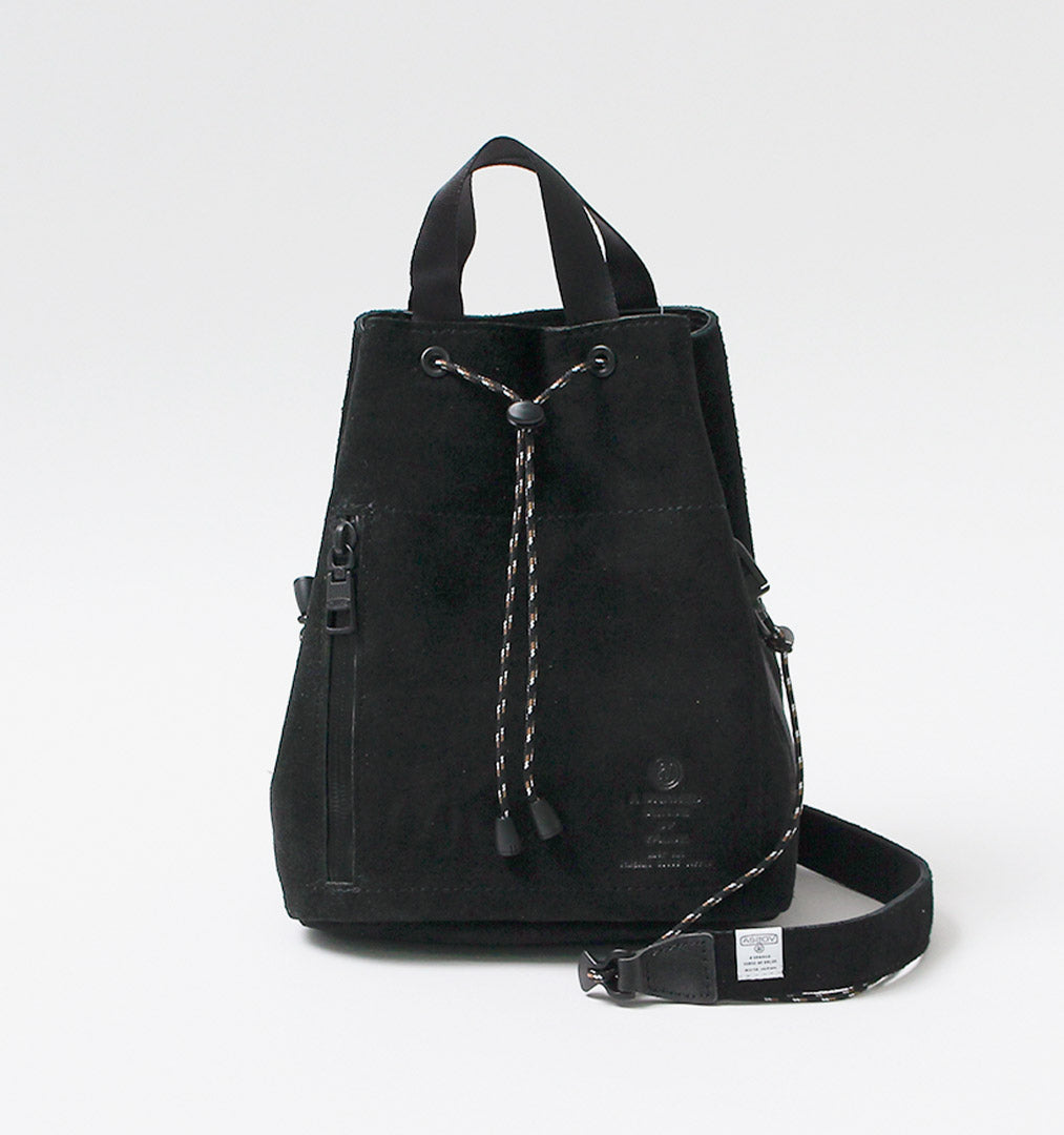 AS2OV / Water-Repellent Suede Drawstring Bag
