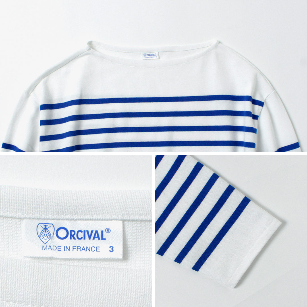 ORCIVAL / 릴랙스핏 보트넥 긴팔 풀오버