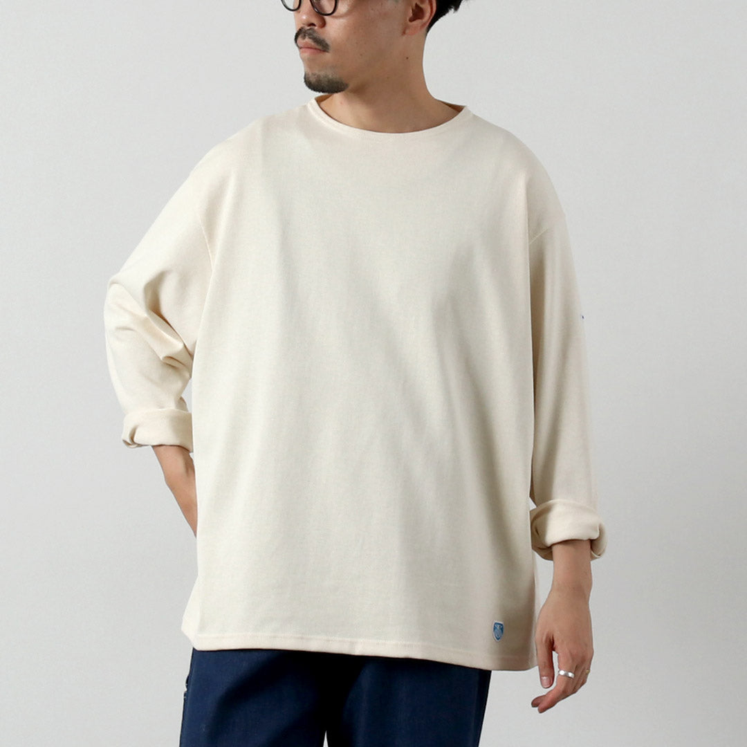 ORCIVAL / Jersey liso de manga larga con cuello redondo