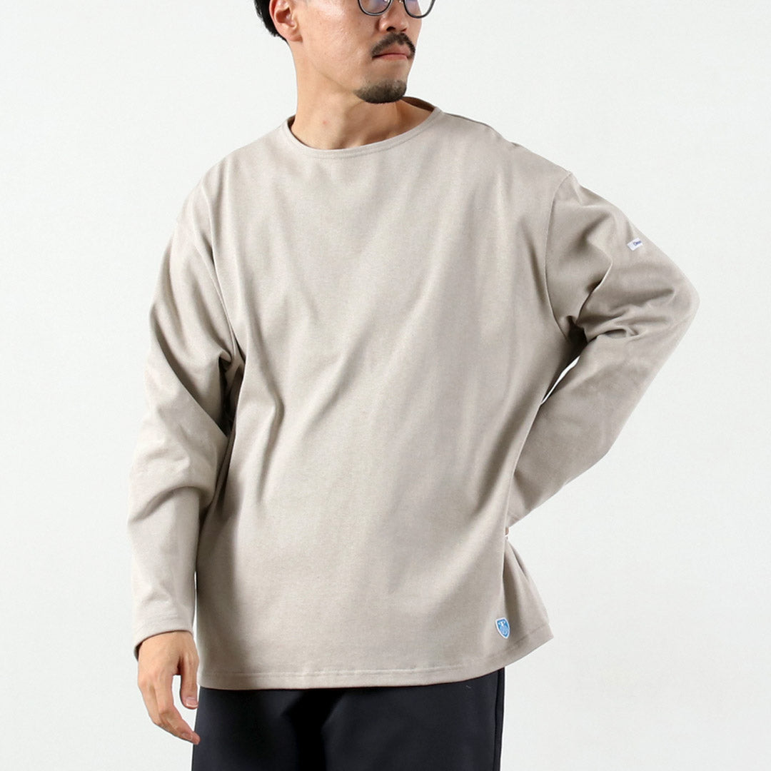ORCIVAL / Jersey liso de manga larga con cuello redondo
