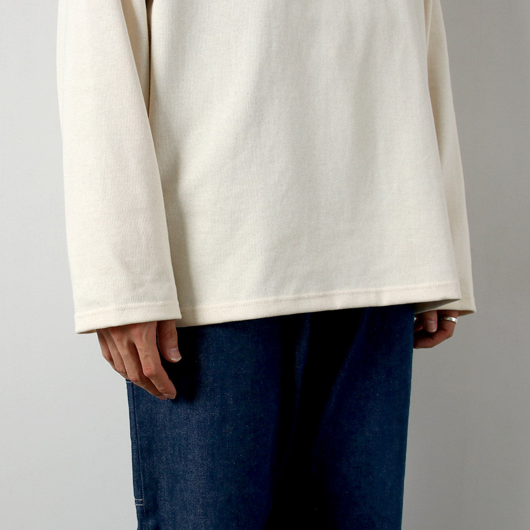 ORCIVAL / Jersey liso de manga larga con cuello redondo