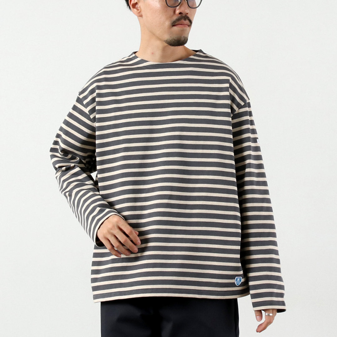 ORCIVAL / 條紋圓領長袖套頭衫