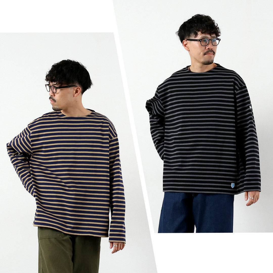 ORCIVAL / 條紋圓領長袖套頭衫